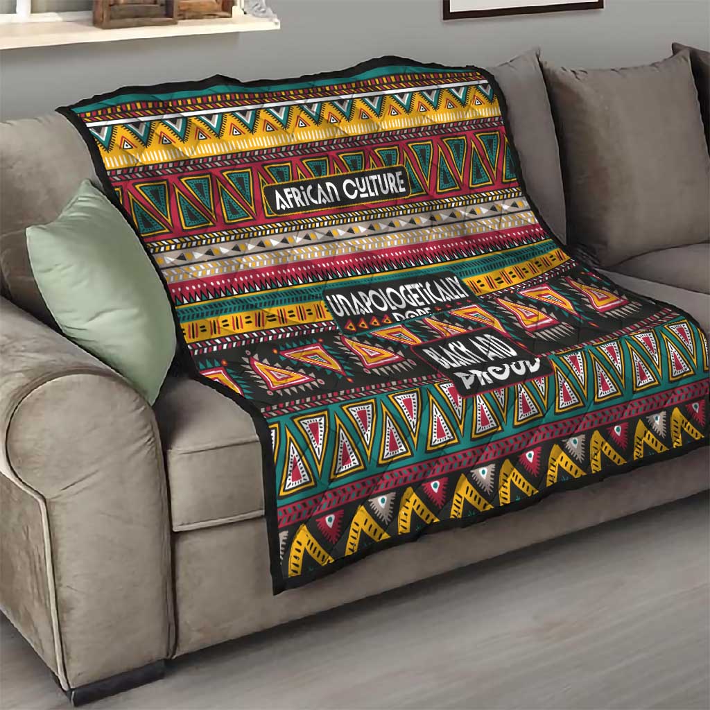 Colorful African Pattern Quilt DT02