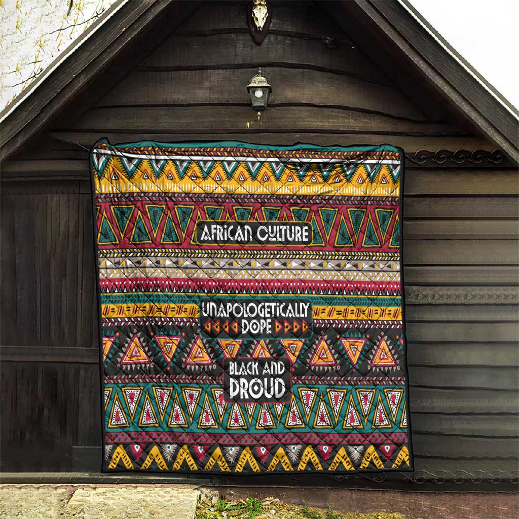 Colorful African Pattern Quilt DT02