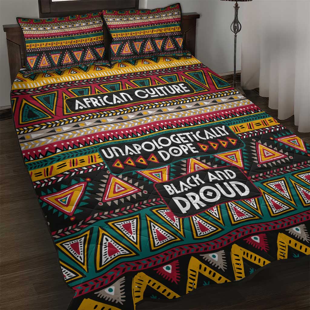 Colorful African Pattern Quilt Bed Set DT02