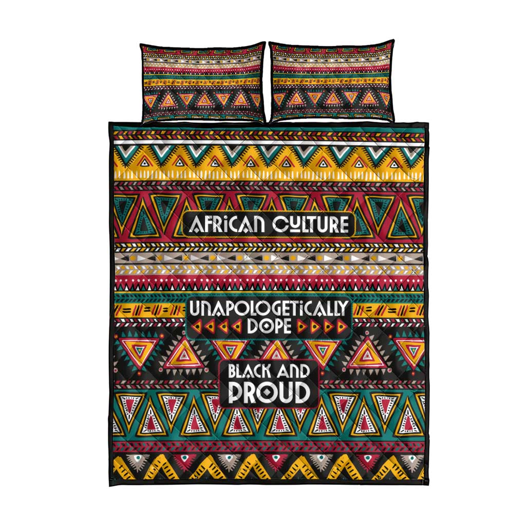Colorful African Pattern Quilt Bed Set DT02