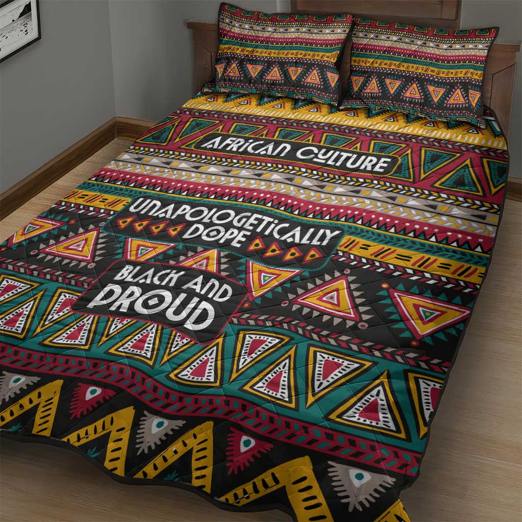 Colorful African Pattern Quilt Bed Set DT02