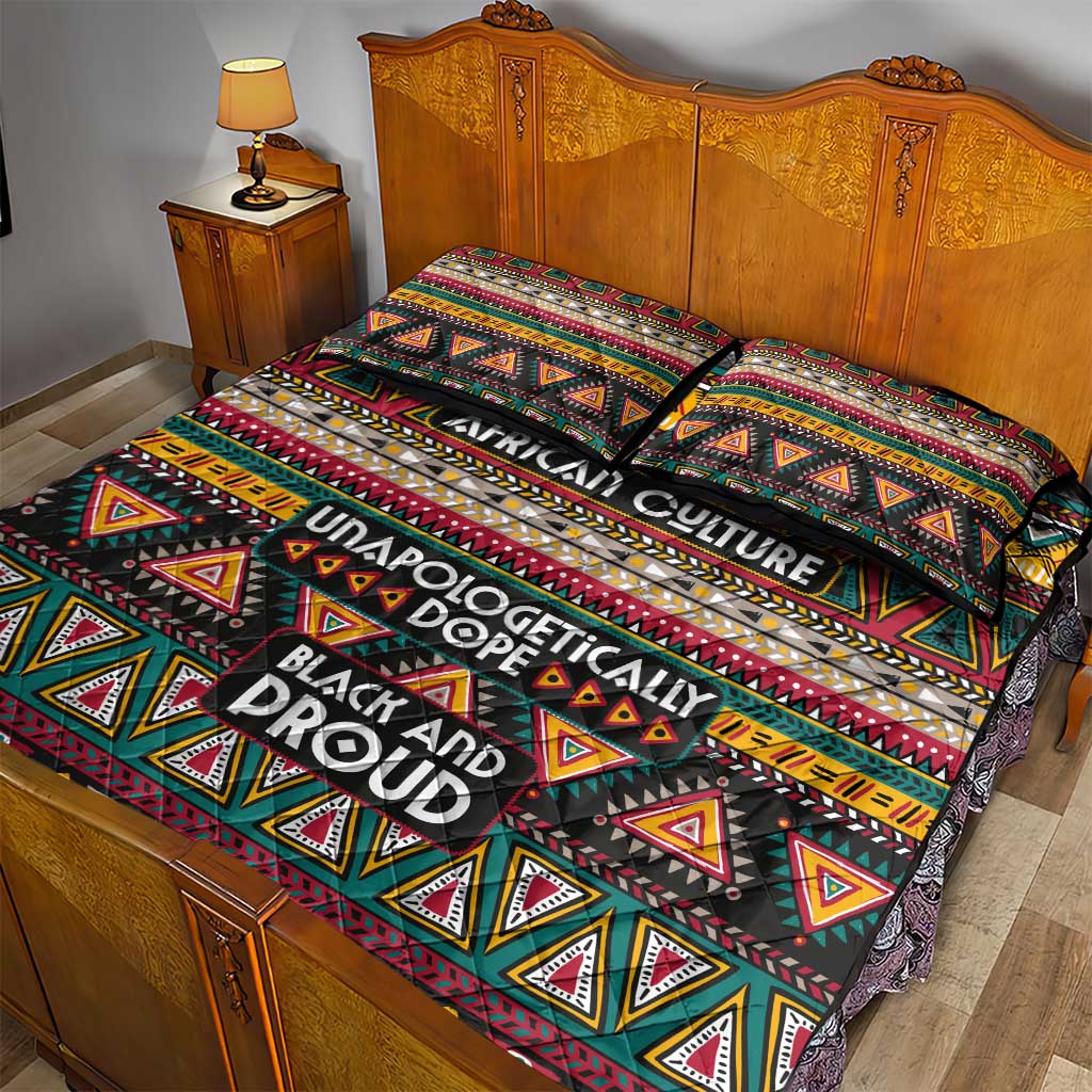 Colorful African Pattern Quilt Bed Set DT02