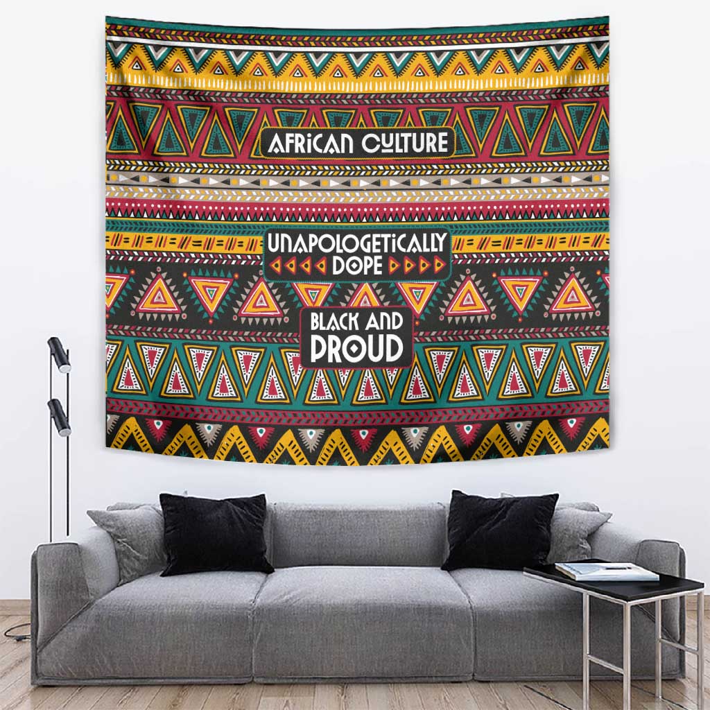 Colorful African Pattern Tapestry DT02