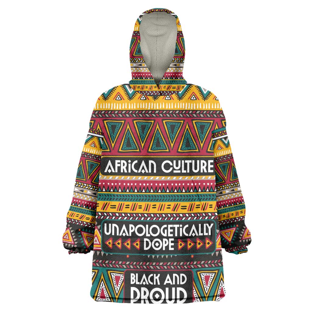 Colorful African Pattern Wearable Blanket Hoodie DT02