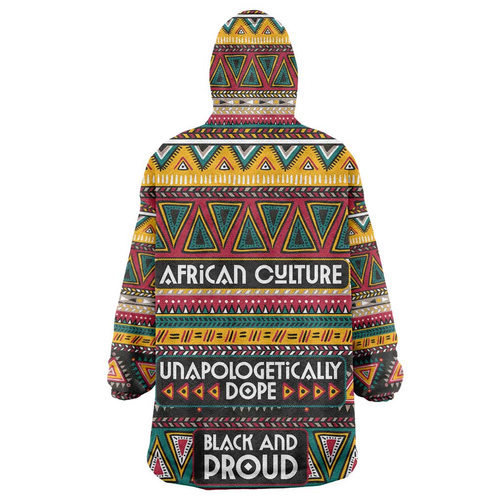 Colorful African Pattern Wearable Blanket Hoodie DT02