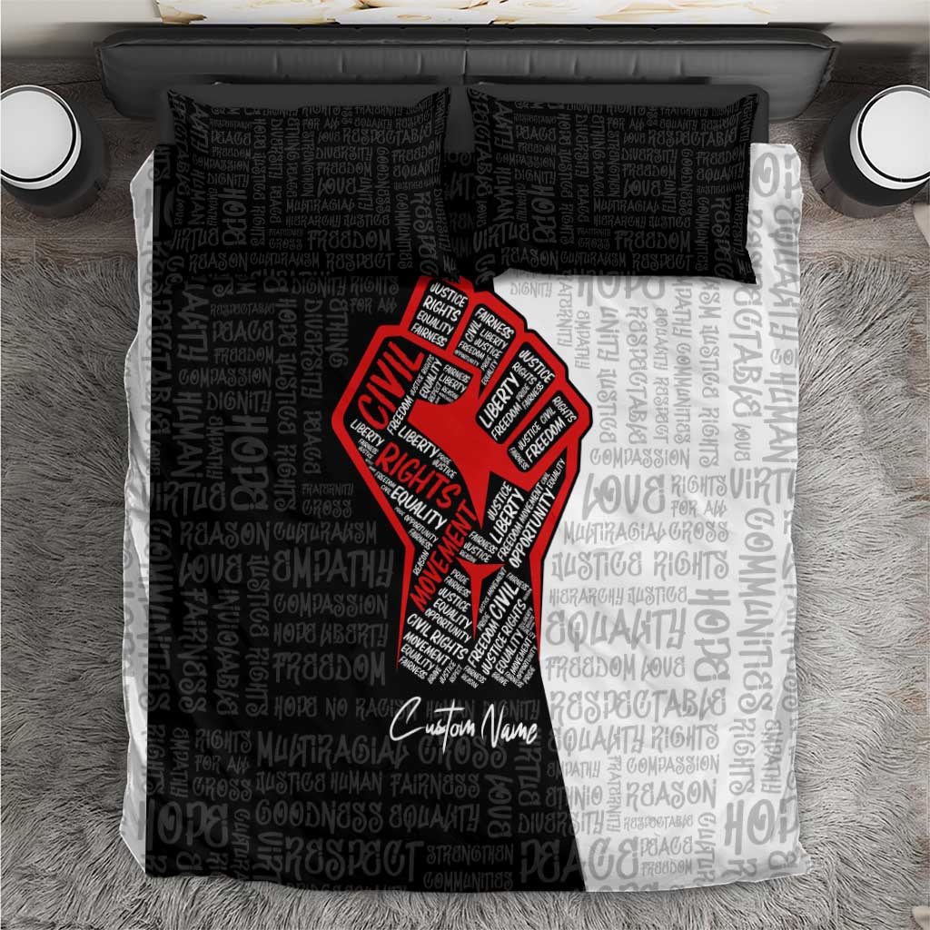Personalized Civil Rights Movement Justice Fist Bedding Set DT02