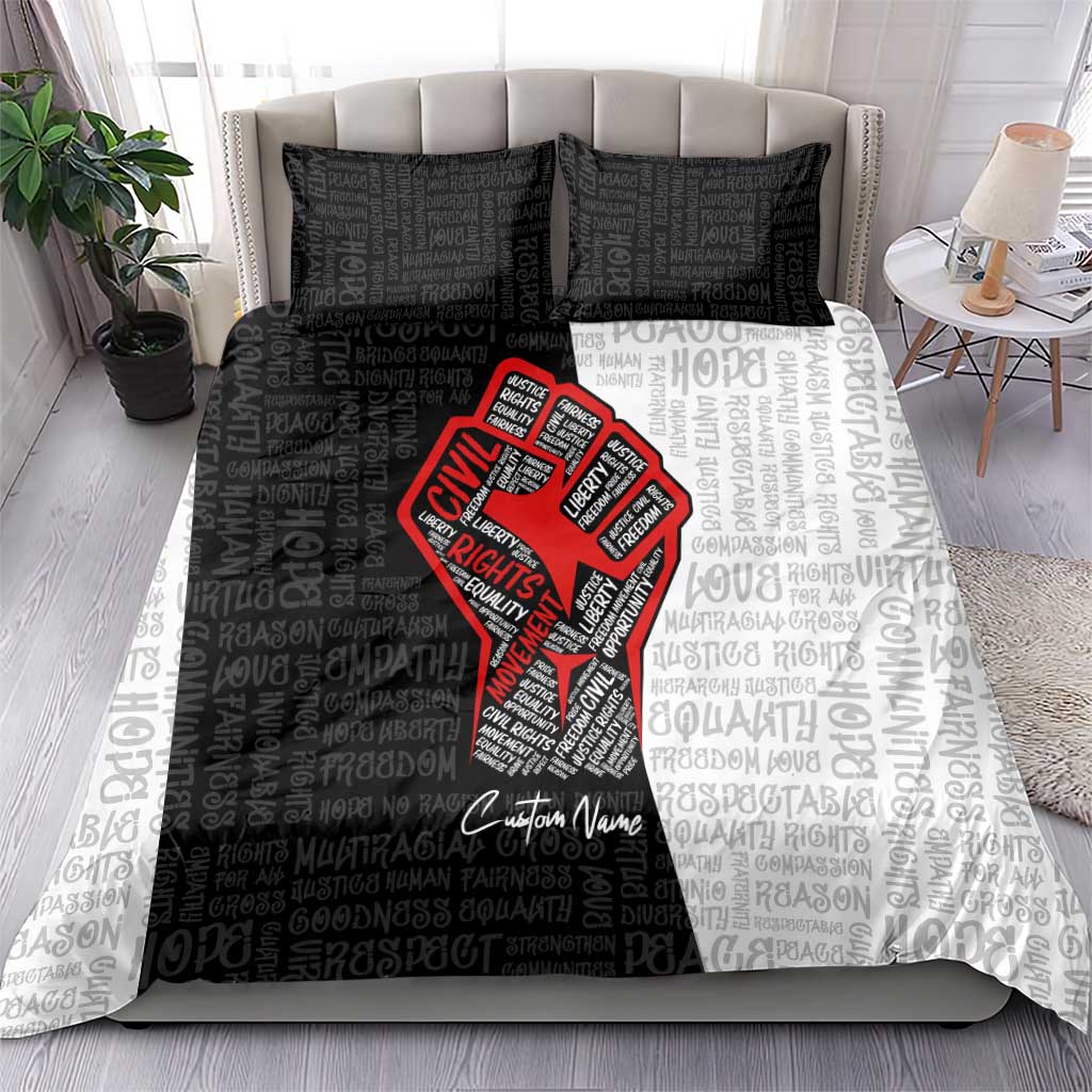 Personalized Civil Rights Movement Justice Fist Bedding Set DT02