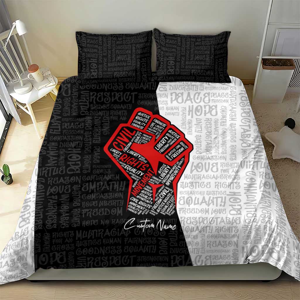 Personalized Civil Rights Movement Justice Fist Bedding Set DT02