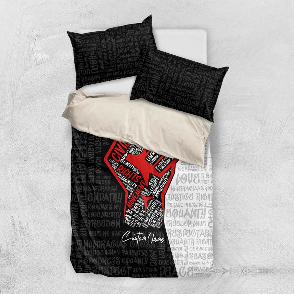 Personalized Civil Rights Movement Justice Fist Bedding Set DT02
