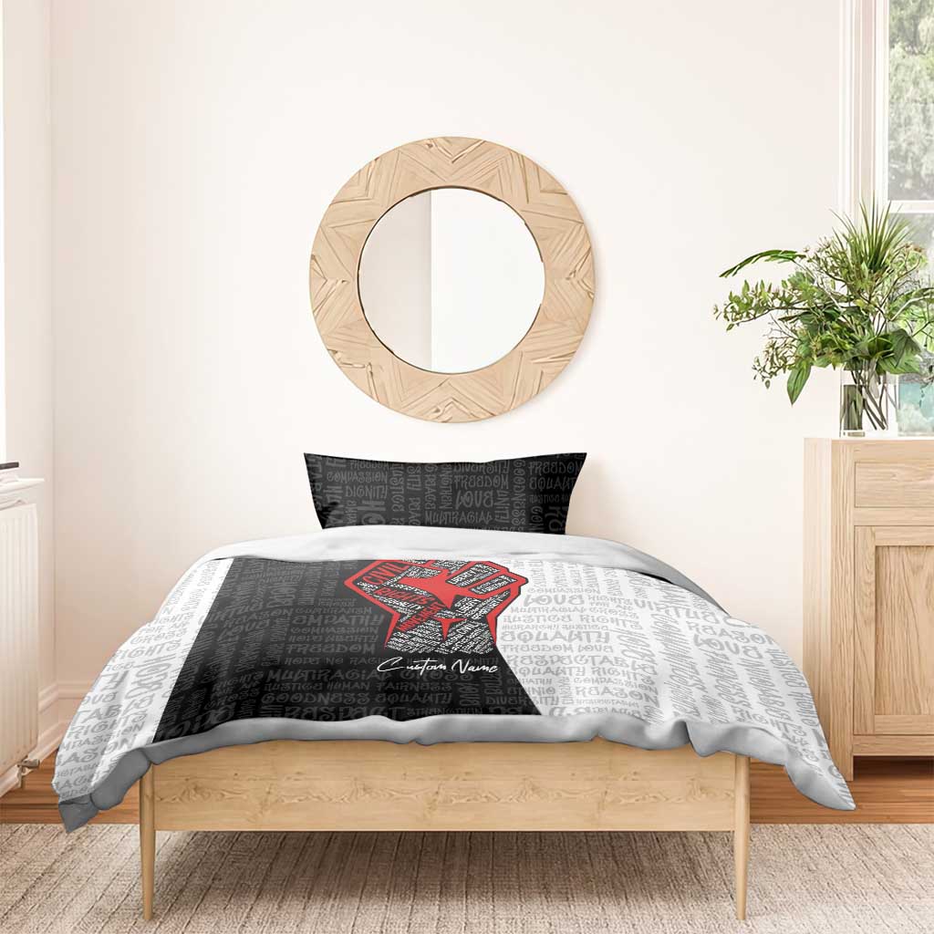 Personalized Civil Rights Movement Justice Fist Bedding Set DT02