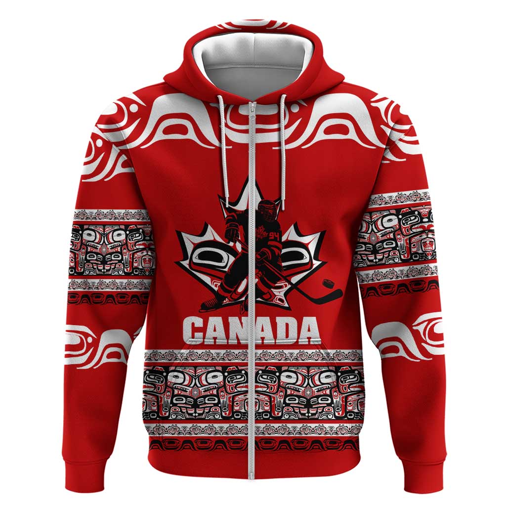 Haida Hockey Canada Hoodie Maple Leaf DT02