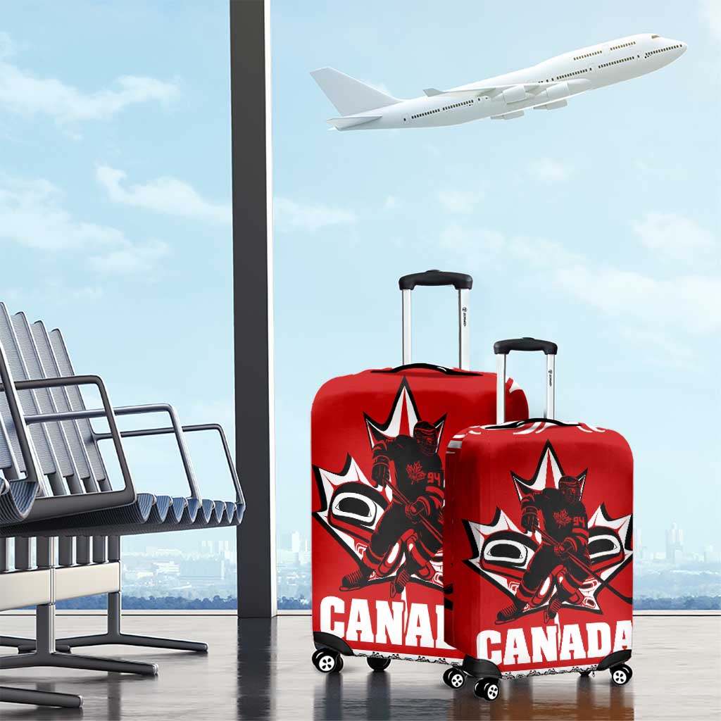 Haida Hockey Canada Luggage Cover Maple Leaf DT02