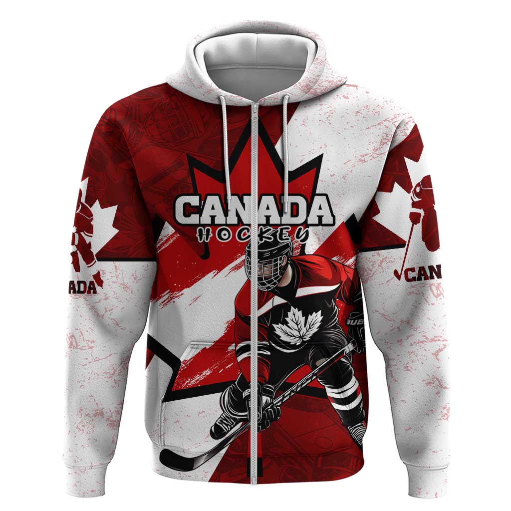 Personalized Canada Hockey Warrior Hoodie Bold Maple Leaf Sports Art DT02