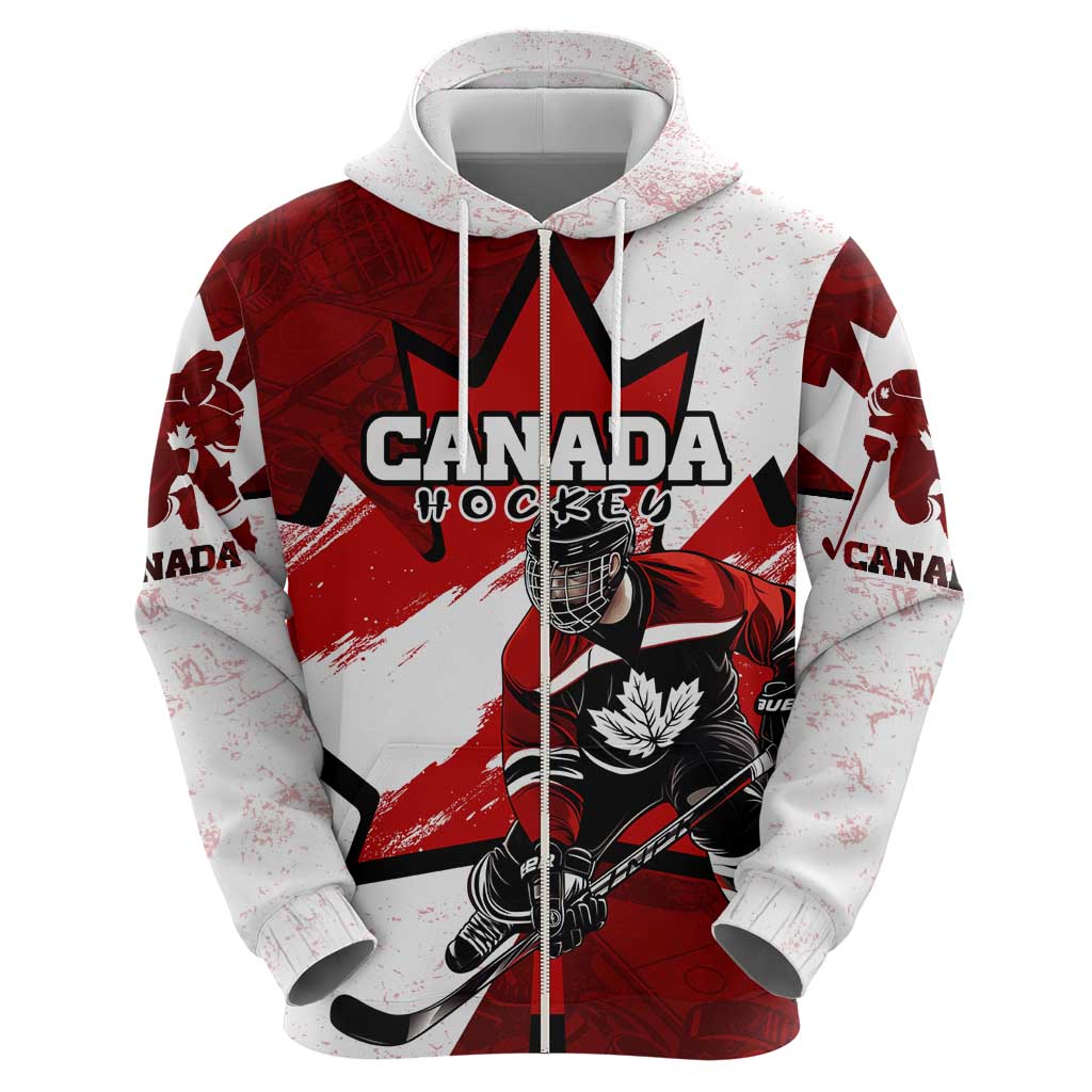 Personalized Canada Hockey Warrior Hoodie Bold Maple Leaf Sports Art DT02