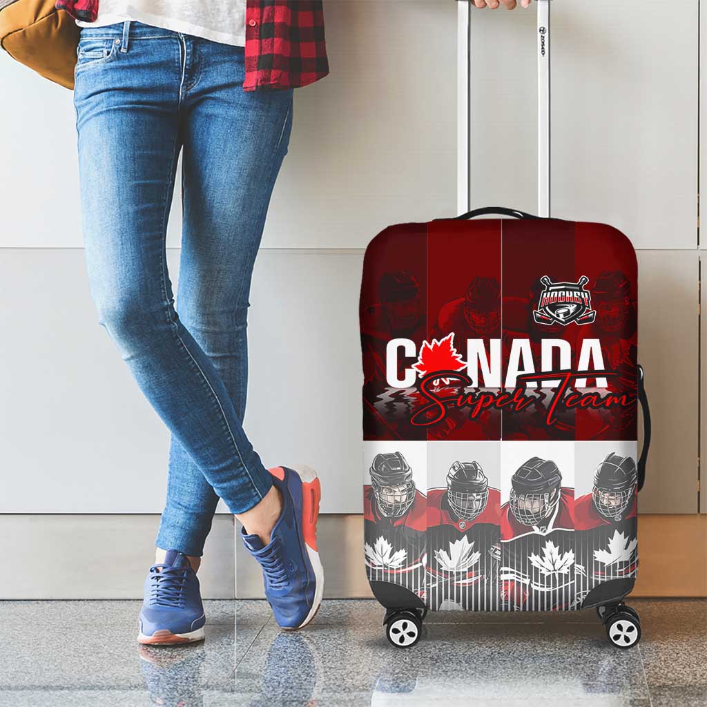 Canada Super Team Luggage Cover Dynamic Ice Hockey Legacy DT02