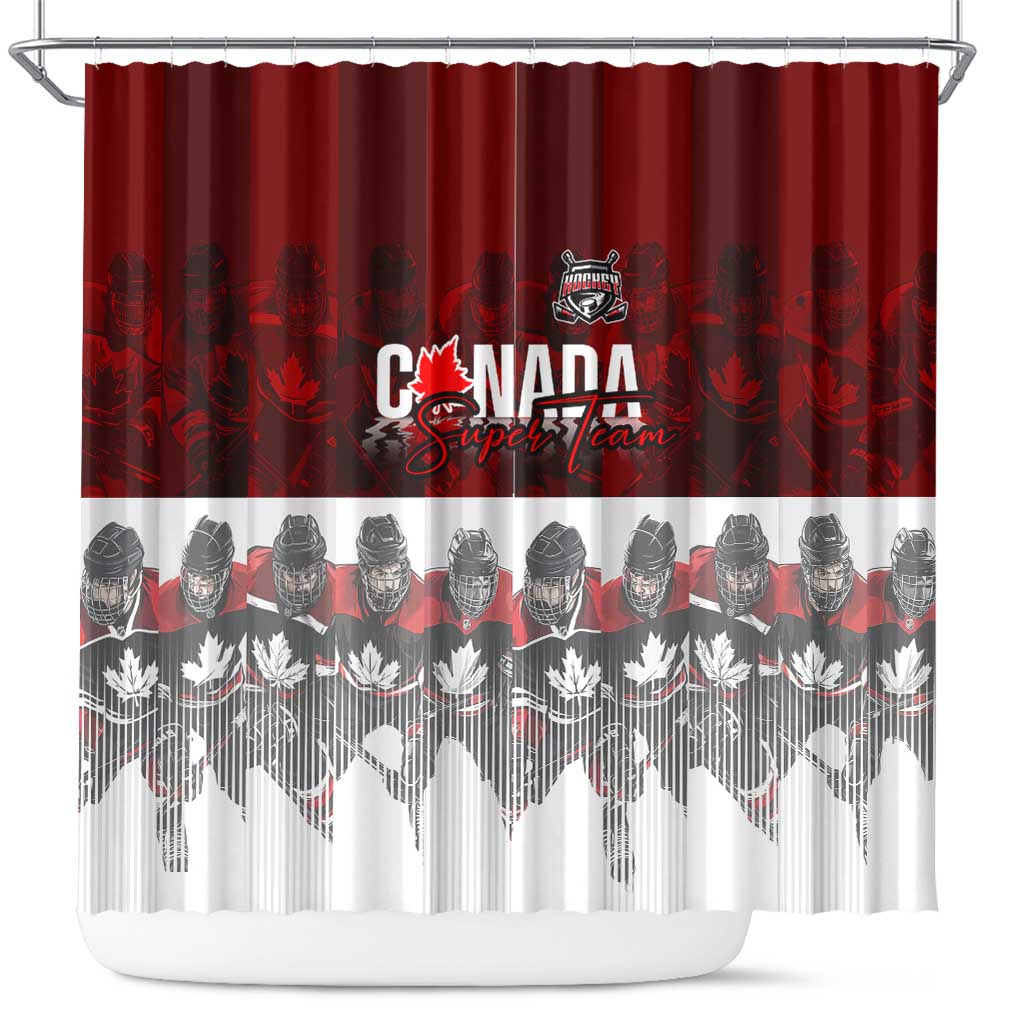 Canada Super Team Shower Curtain Dynamic Ice Hockey Legacy DT02