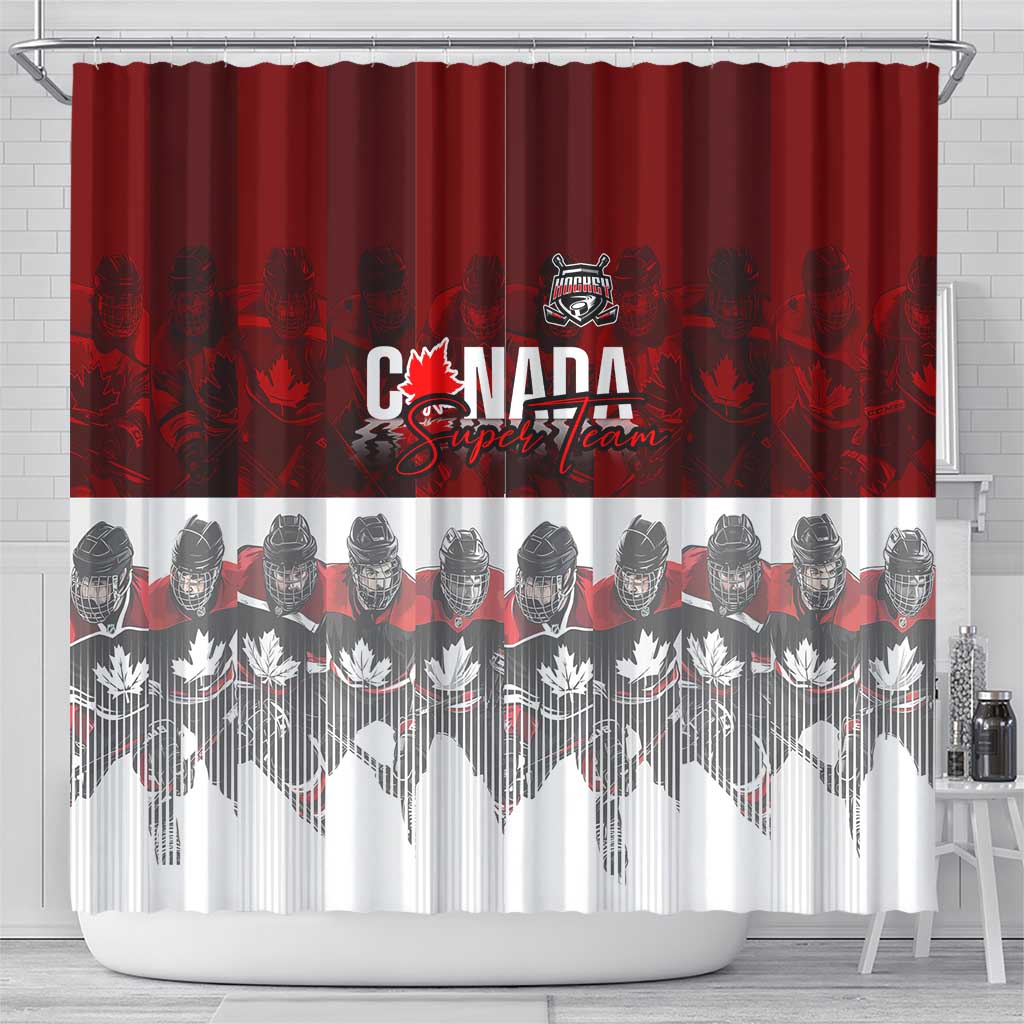 Canada Super Team Shower Curtain Dynamic Ice Hockey Legacy DT02