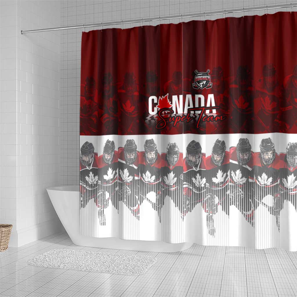 Canada Super Team Shower Curtain Dynamic Ice Hockey Legacy DT02