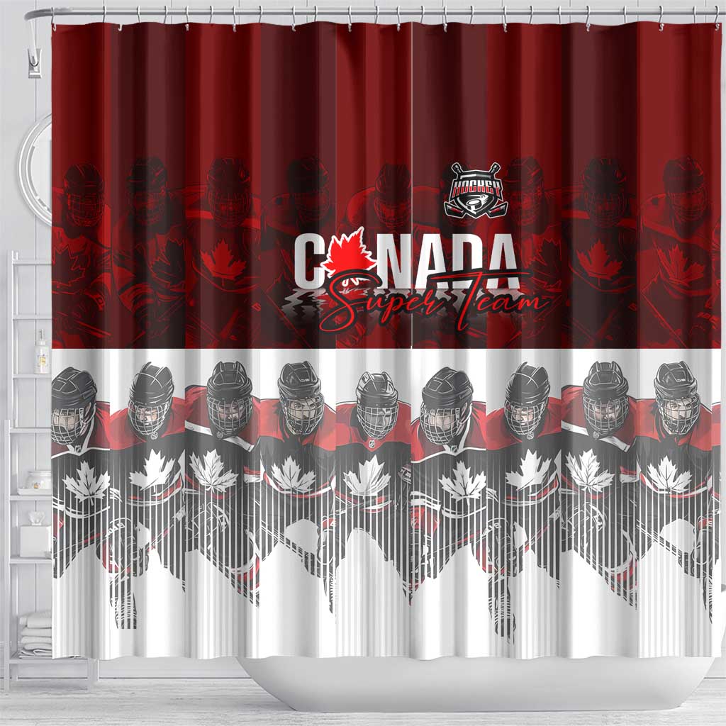 Canada Super Team Shower Curtain Dynamic Ice Hockey Legacy DT02