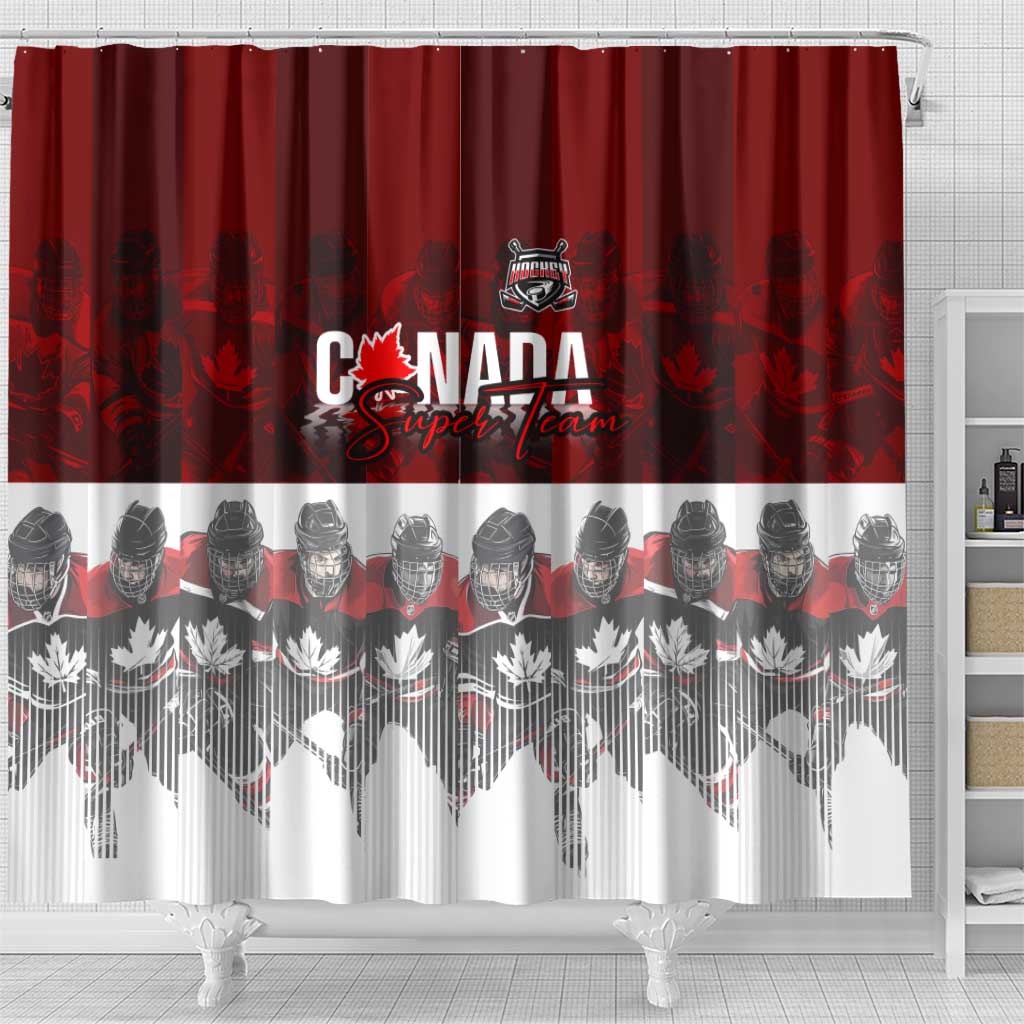 Canada Super Team Shower Curtain Dynamic Ice Hockey Legacy DT02