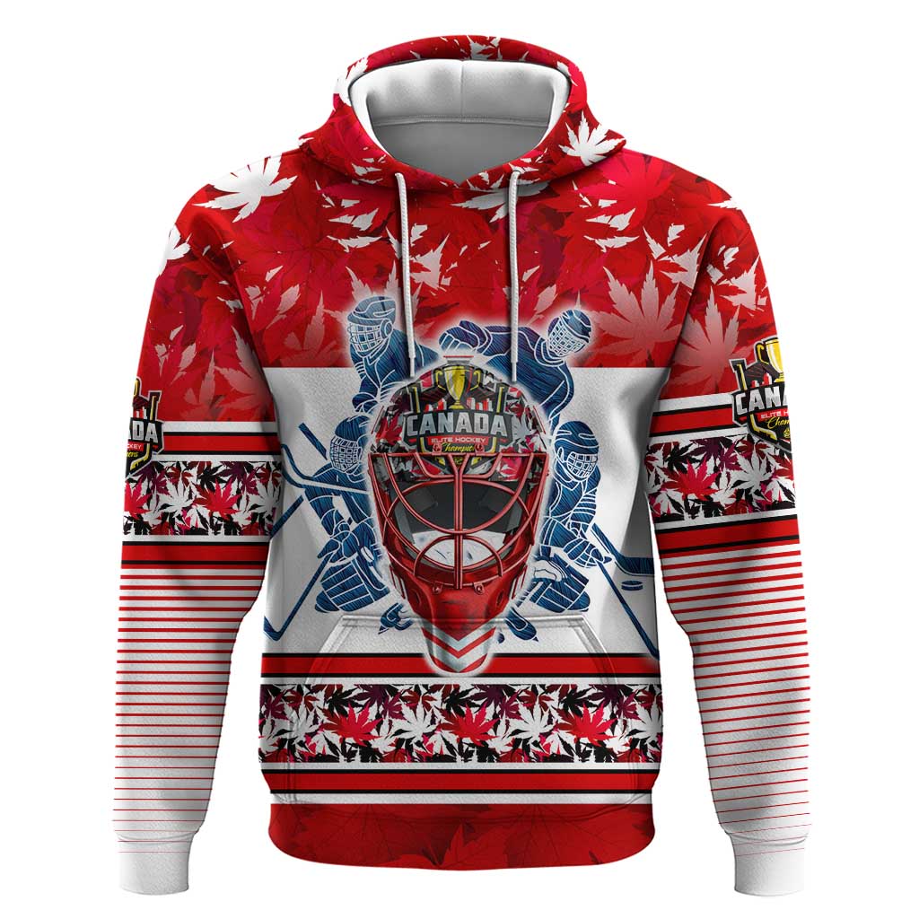 Personalized Canada Elite Hockey Hoodie Champions Spirit DT02
