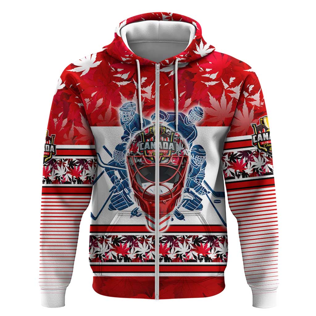 Personalized Canada Elite Hockey Hoodie Champions Spirit DT02