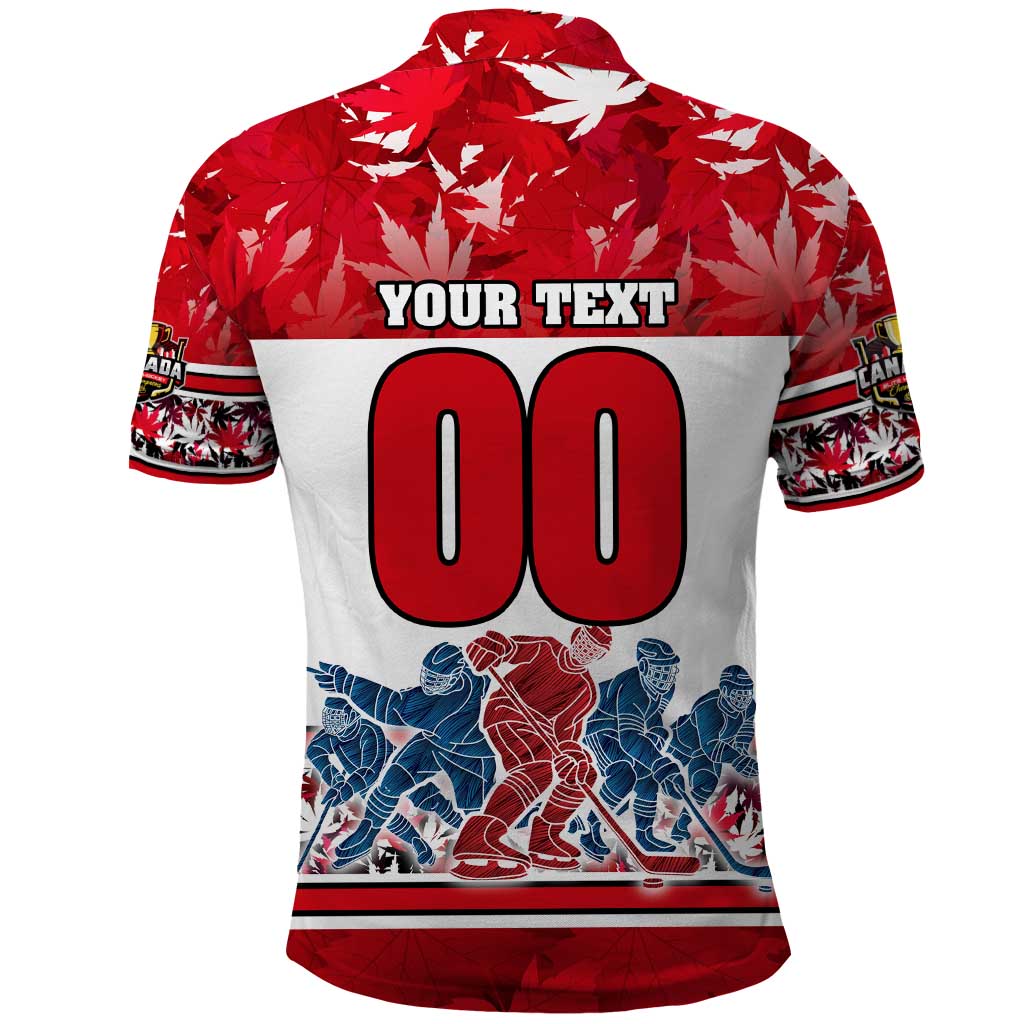 Personalized Canada Elite Hockey Polo Shirt Champions Spirit DT02