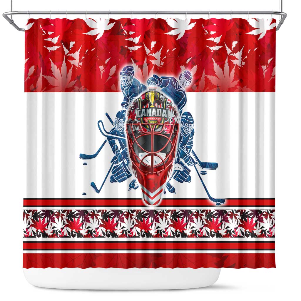 Canada Elite Hockey Shower Curtain Champions Spirit DT02