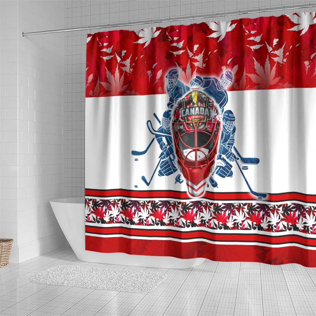 Canada Elite Hockey Shower Curtain Champions Spirit DT02