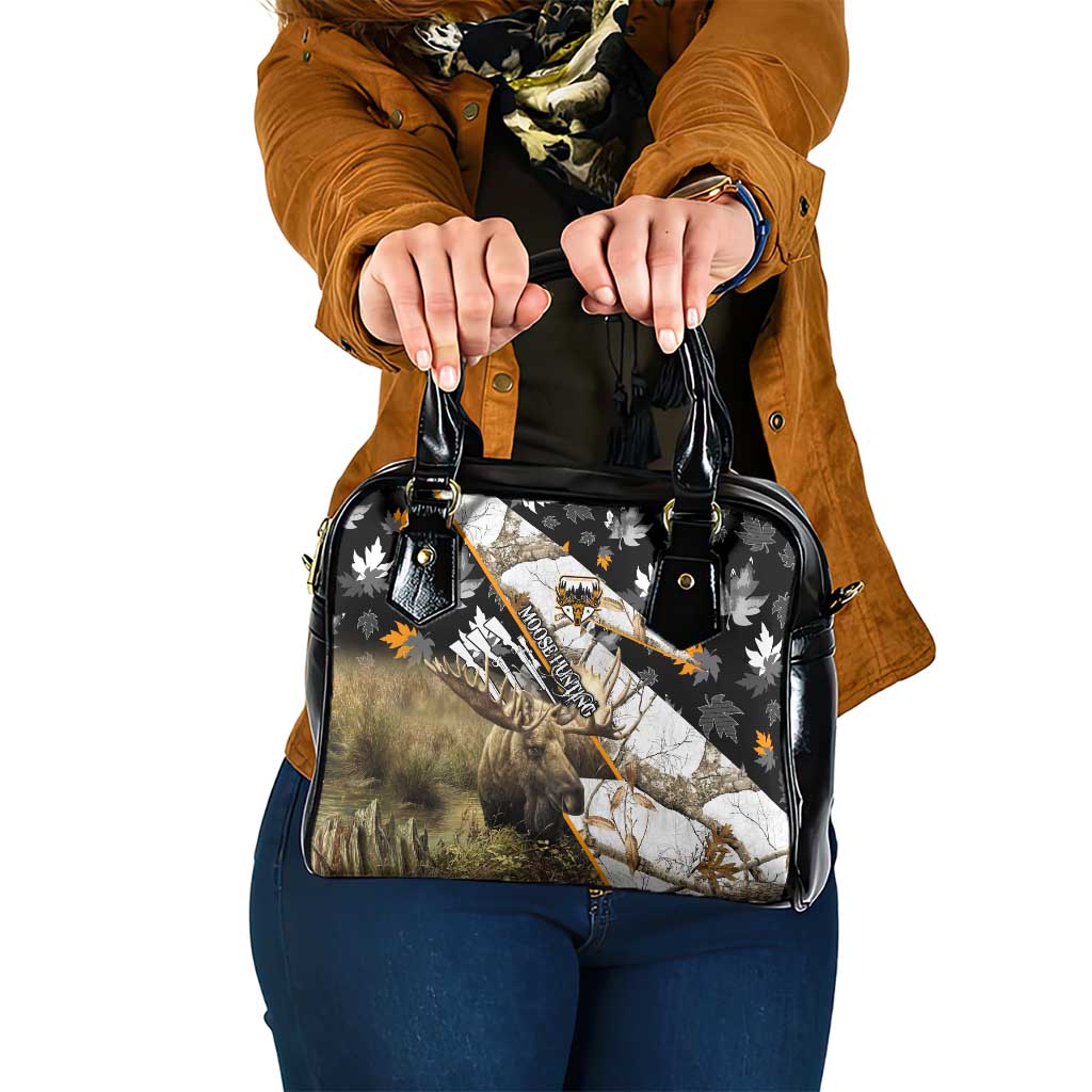 Moose Hunting Shoulder Handbag Autumn Wilderness Adventure Camo DT02