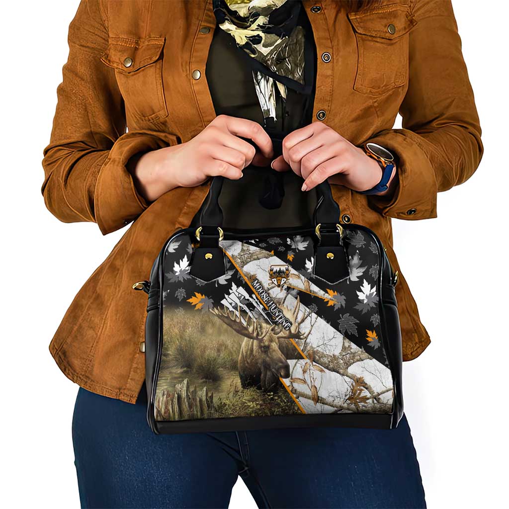 Moose Hunting Shoulder Handbag Autumn Wilderness Adventure Camo DT02