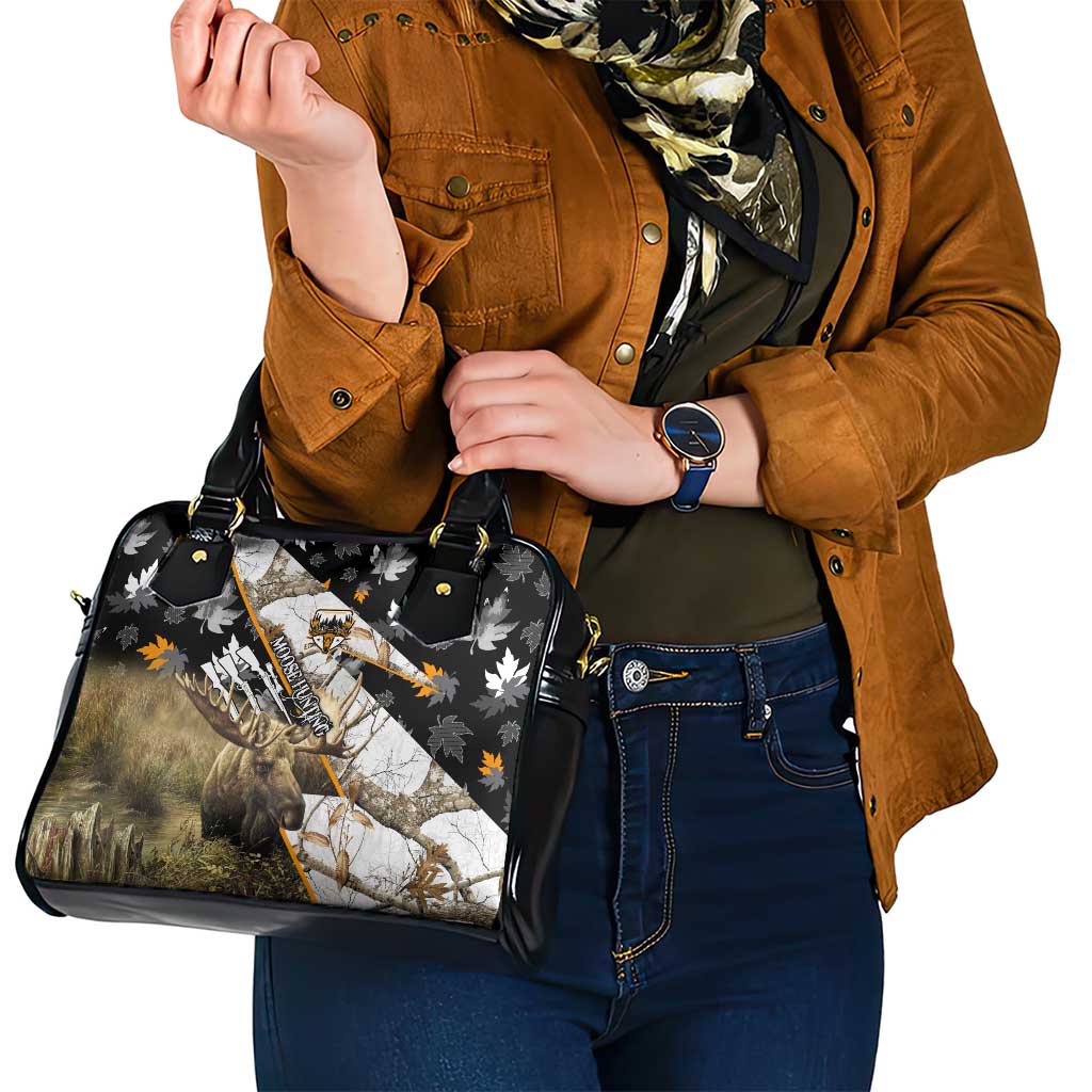Moose Hunting Shoulder Handbag Autumn Wilderness Adventure Camo DT02