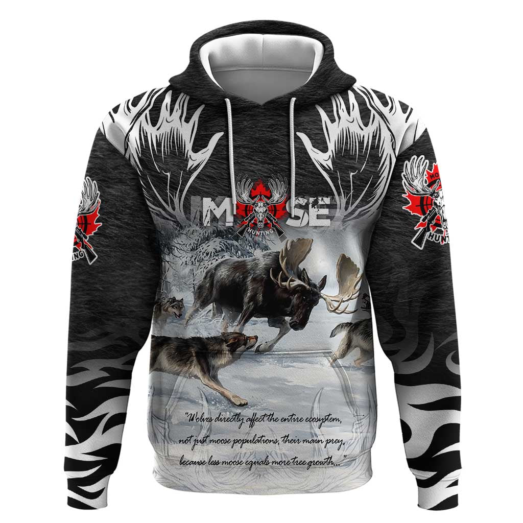 The Wolves Hunting Moose Hoodie DT02