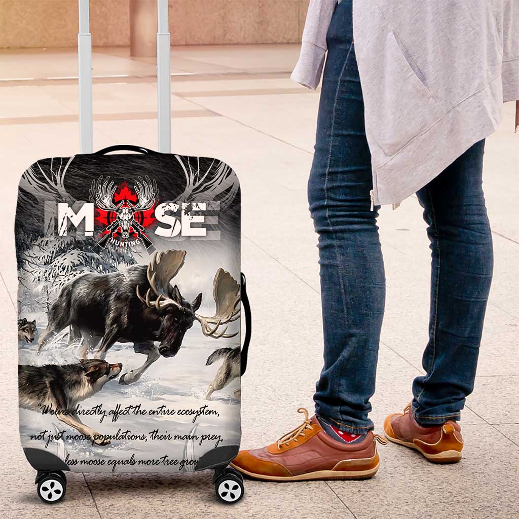 The Wolves Hunting Moose Luggage Cover DT02