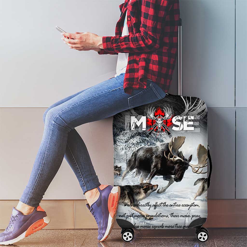 The Wolves Hunting Moose Luggage Cover DT02
