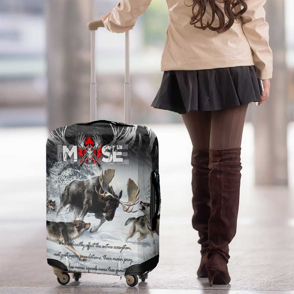The Wolves Hunting Moose Luggage Cover DT02