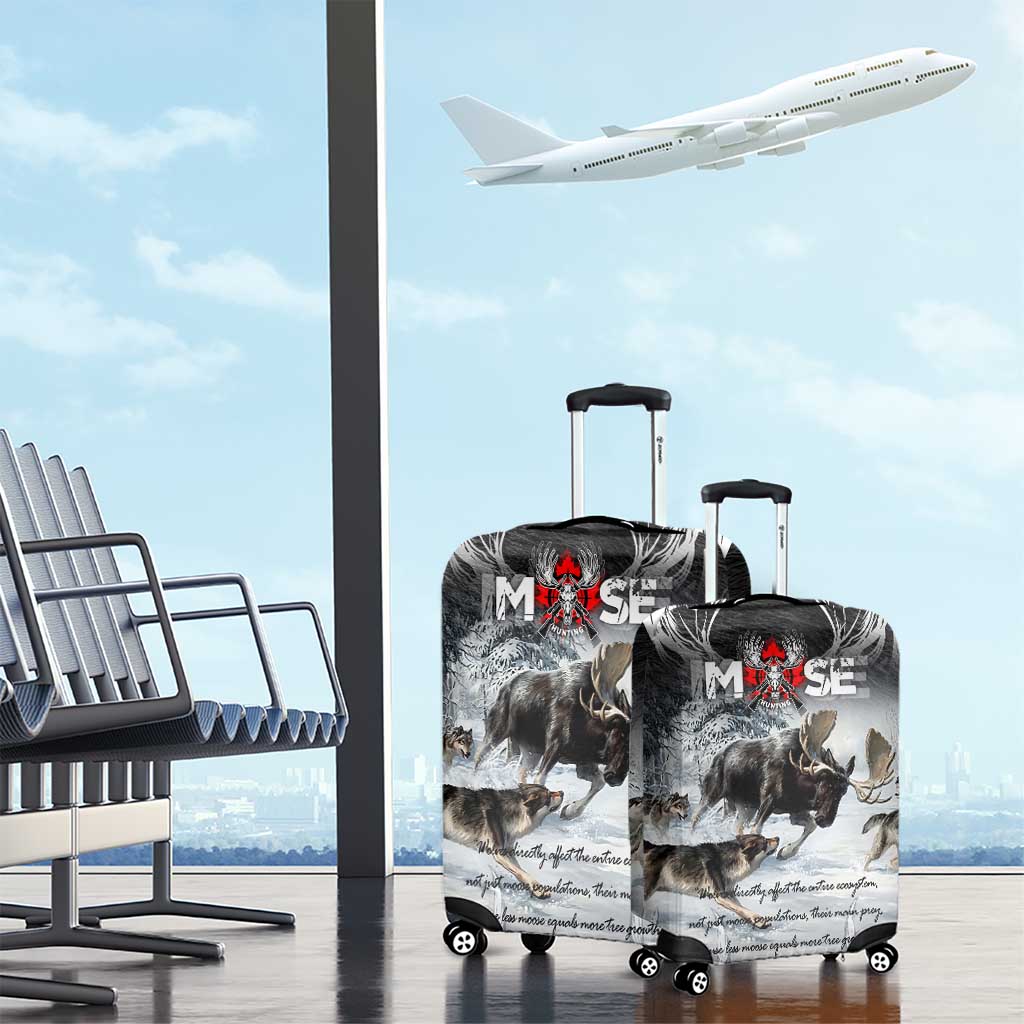 The Wolves Hunting Moose Luggage Cover DT02