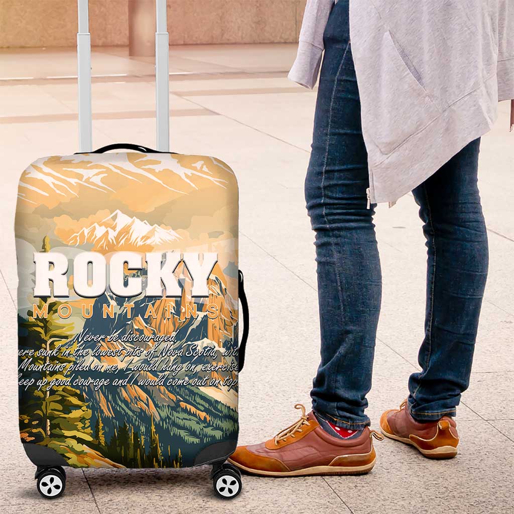 The Beauty of Rocky Mountains Luggage Cover DT02