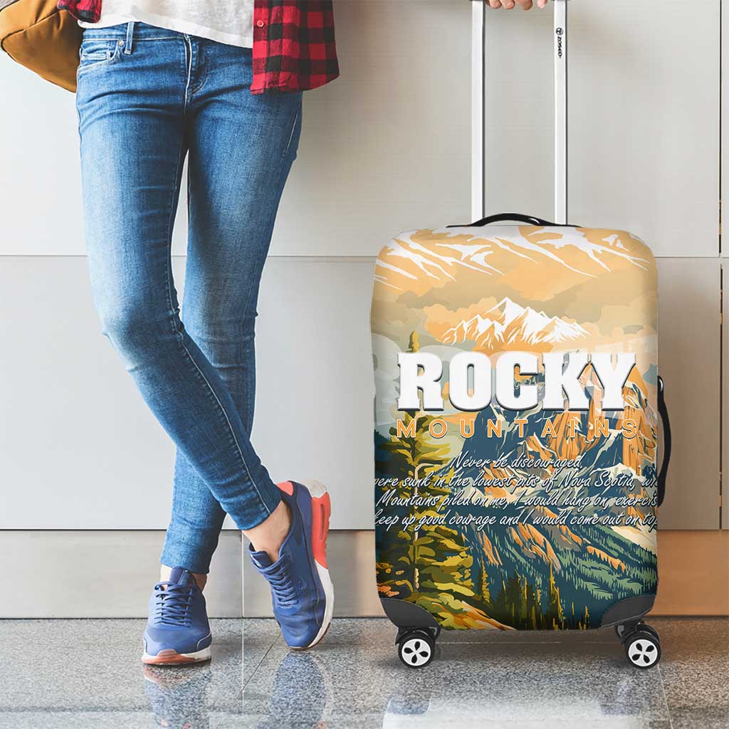 The Beauty of Rocky Mountains Luggage Cover DT02