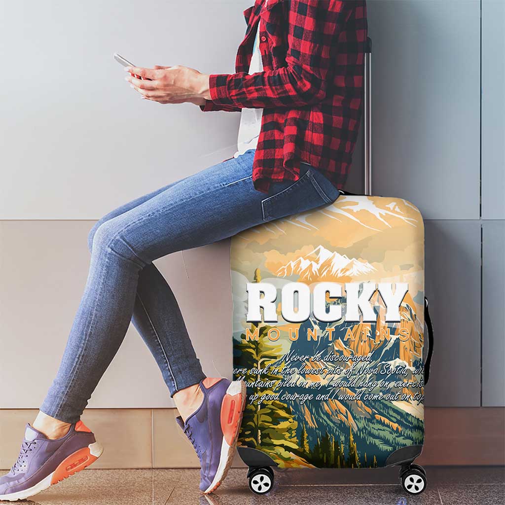 The Beauty of Rocky Mountains Luggage Cover DT02