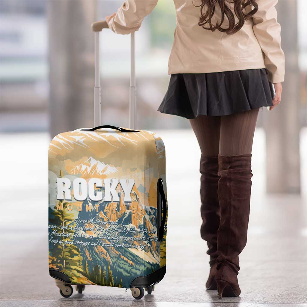 The Beauty of Rocky Mountains Luggage Cover DT02