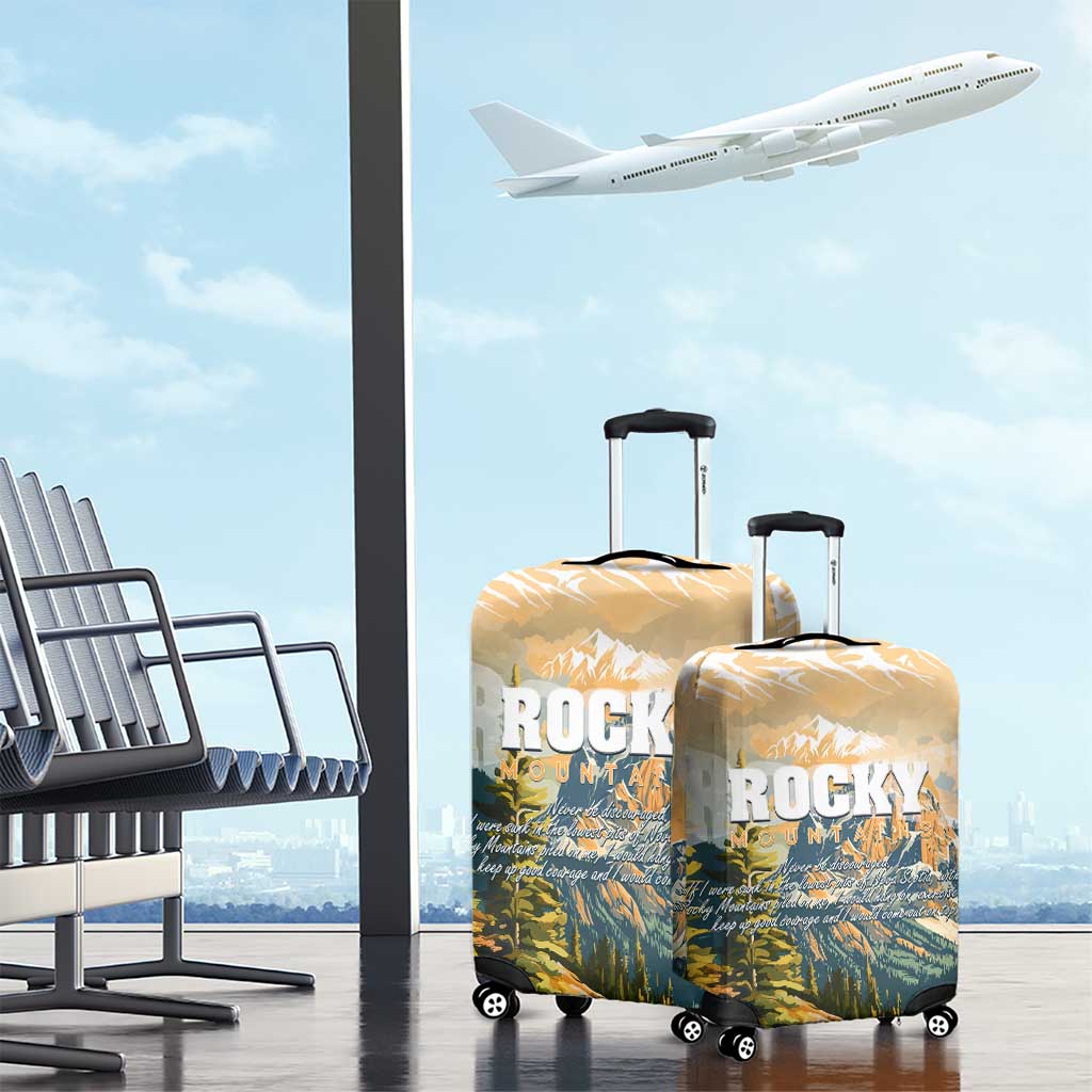 The Beauty of Rocky Mountains Luggage Cover DT02