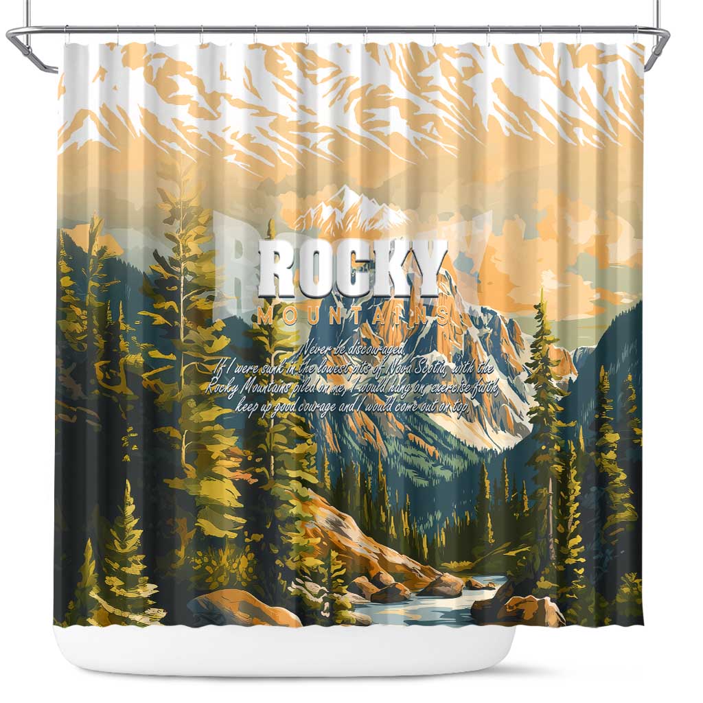 The Beauty of Rocky Mountains Shower Curtain DT02