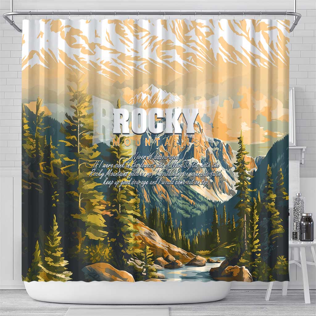 The Beauty of Rocky Mountains Shower Curtain DT02