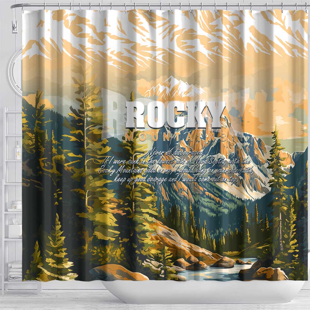 The Beauty of Rocky Mountains Shower Curtain DT02