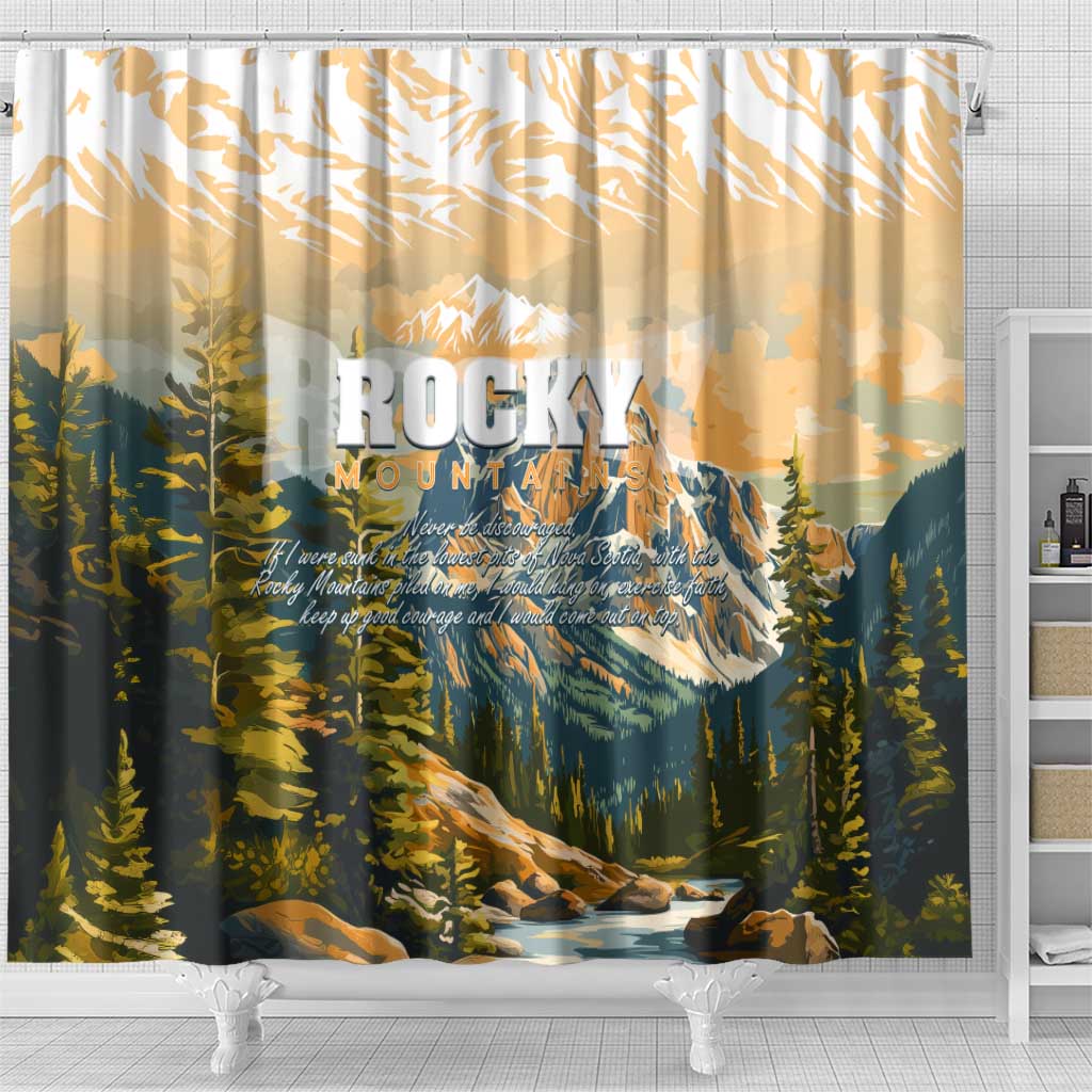 The Beauty of Rocky Mountains Shower Curtain DT02