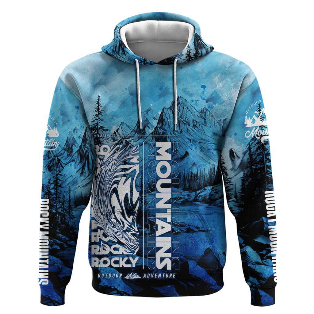 Rocky Mountains Hoodie Outdoor Adventure DT02