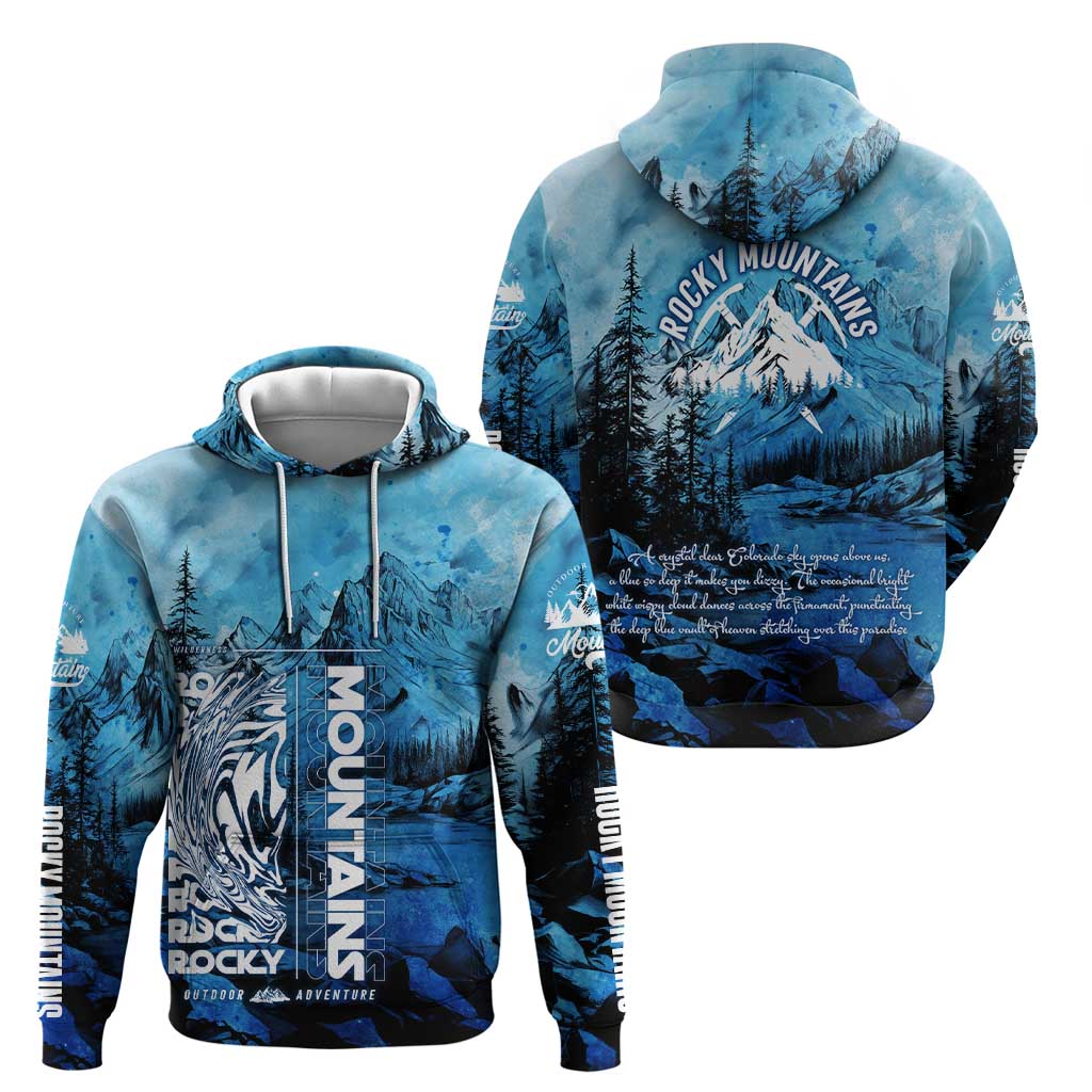Rocky Mountains Hoodie Outdoor Adventure DT02