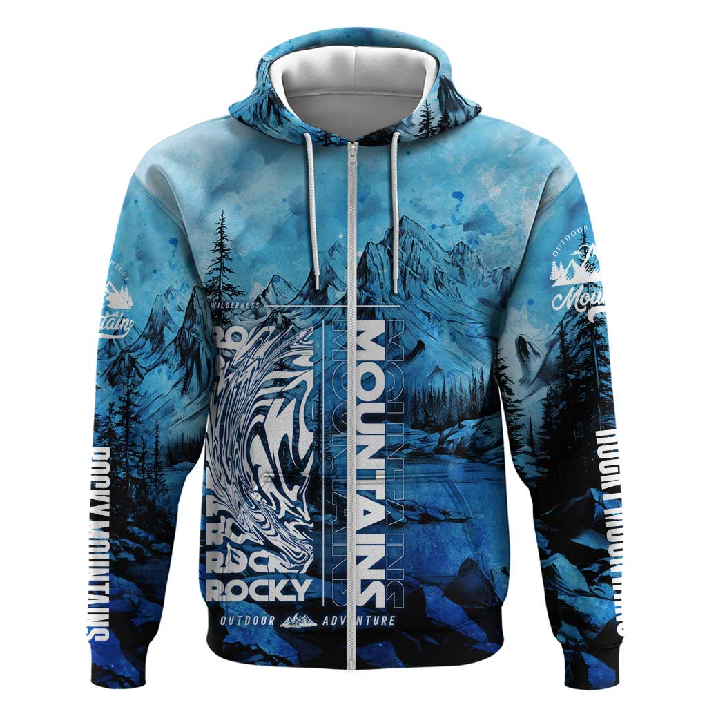 Rocky Mountains Hoodie Outdoor Adventure DT02