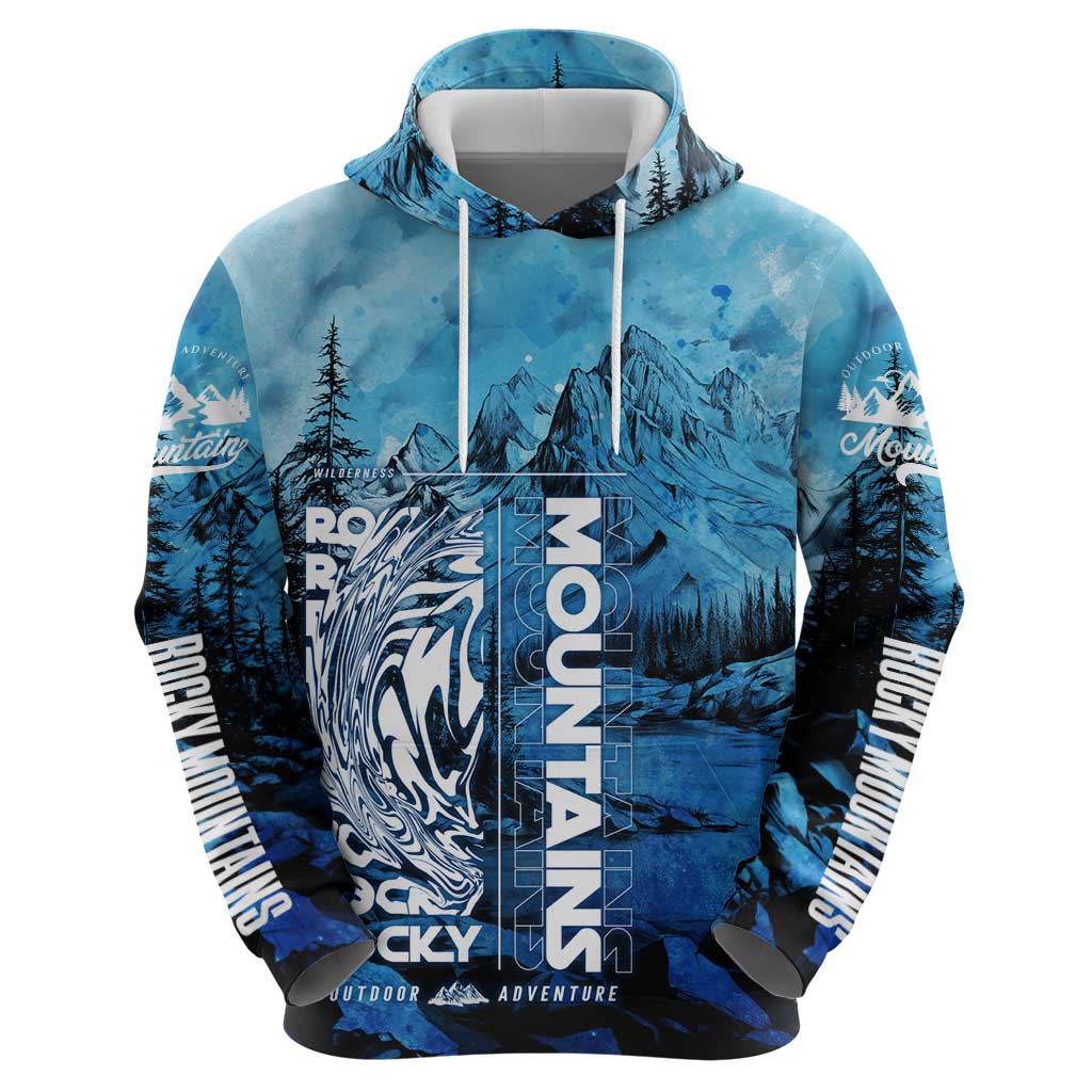 Rocky Mountains Hoodie Outdoor Adventure DT02